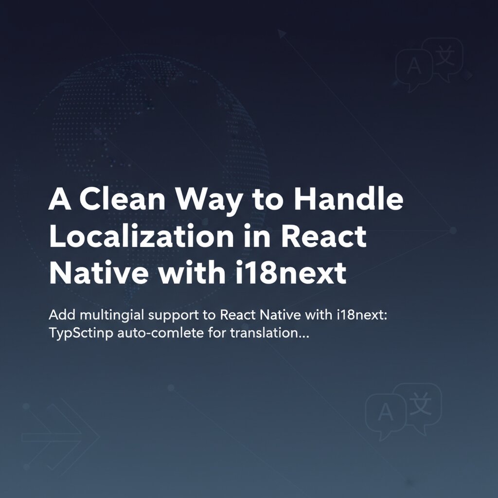 A Clean Way to Handle Localization in React Native with i18next | Ehsan ...